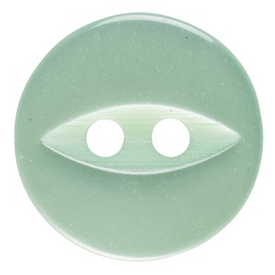 Hemline Fish Eye 2-Hole Eye Round 22 Button Lime Green 14 mm