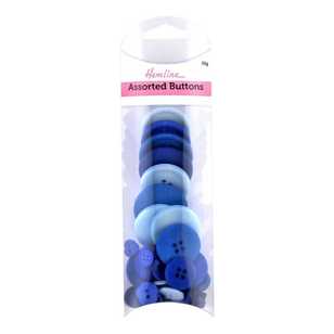 Hemline Shirt Buttons Blue 50 g