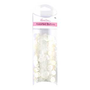 Hemline Shirt Buttons Clear 50 g