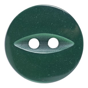 Hemline Fish Eye 2-Hole Eye Round 26 Button Emerald 16 mm