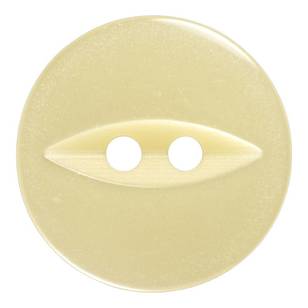 Hemline Fish Eye 2-Hole Eye Round 30 Button Cream 19 mm