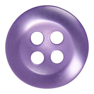 Hemline Basic Shiny Shirt 18 Button Lilac 11 mm