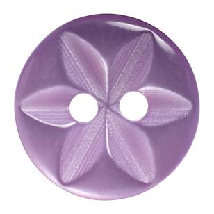Hemline Jasminum Opaque Shank18 Button Lilac 11 mm