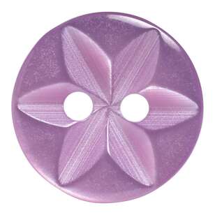 Hemline Jasminum Opaque 22 Button Lilac 14 mm