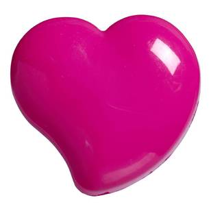 Hemline Heart Shaped Shank Button Hot Pink 13 mm