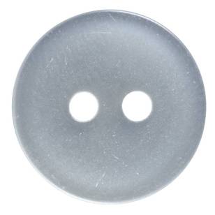 Hemline Basic Backer Button 22 Button White 14 mm