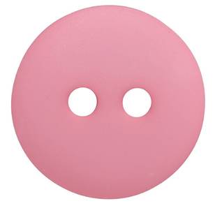 Hemline Simple Flat 2-Hole 22 Button Hot Pink 13 mm