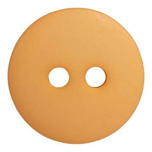 Hemline Simple Flat 2-Hole 22 Button Orange 14 mm