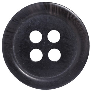 Hemline Marble Style 4-Hole 24 Button Dark Grey 15 mm