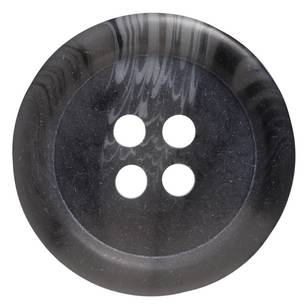 Hemline Marble Style 4-Hole 32 Button Grey 20 mm