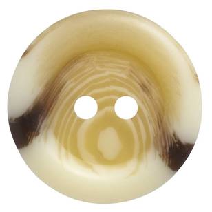 Hemline Marble Aran 36 Button Cream 23 mm