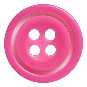 Hemline Layered Buttons 6 Pack Bright Pink 10 mm