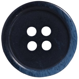 Hemline Basic Marble Rim 32 Button Deep Blue 20 mm