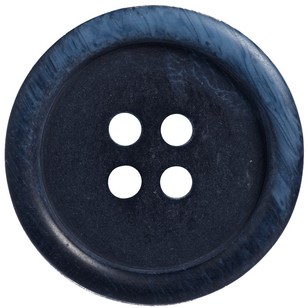 Hemline Basic Marble Rim 36 Button Deep Blue 23 mm