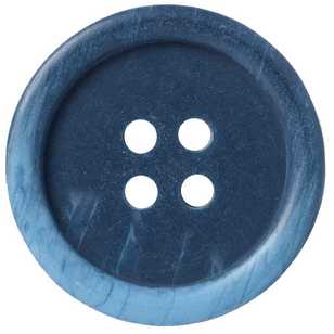 Hemline Basic Marble Rim 36 Button Mid Blue 23 mm