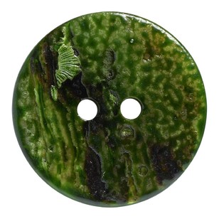 Hemline Shell Round 32 Button Lime Green 20 mm