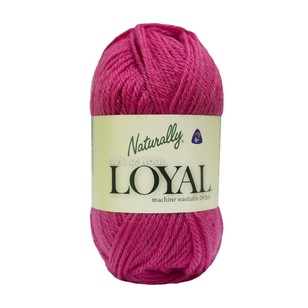 Naturally Loyal Plain 8 Ply Yarn 50 g 920 Hot Pink