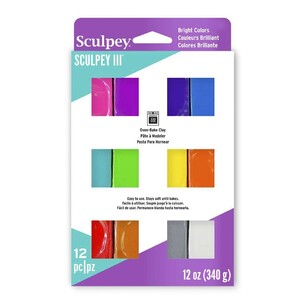 Sculpey III Multipack Oven Bake Clay Bright 1 oz