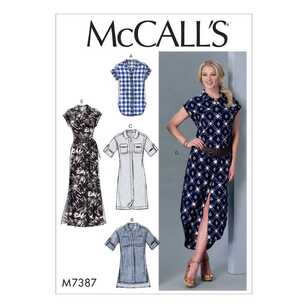 McCall's Pattern M7387 Misses' Button-Down Top