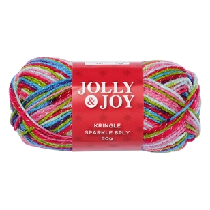 Jolly & Joy Kringle Sparkle 8 Ply Yarn 50 g Bright Mix