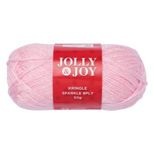 Jolly & Joy Kringle Sparkle 8 Ply Yarn 50 g Cherry Blossom