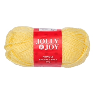 Jolly & Joy Kringle Sparkle 8 Ply Yarn 50 g Sunshine