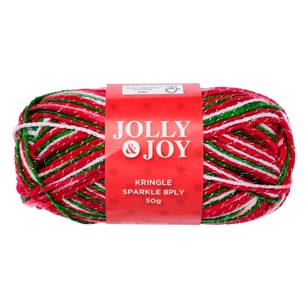 Jolly & Joy Kringle Sparkle 8 Ply Yarn 50 g Traditional Mix