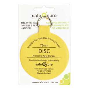 Safe N Sure Invisible Plate Hanger Disc Silver