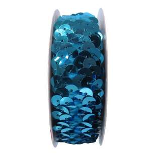 Simplicity Stretch Sequin Turquoise 122 cm x 22 mm