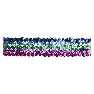 Simplicity Rainbow Sequin Fringe Multicoloured 45 mm