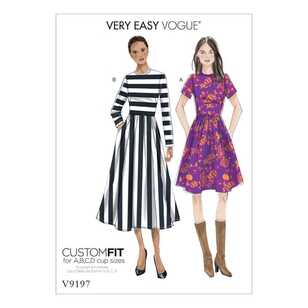 Vogue Pattern V9197 Misses Dresses