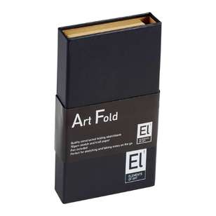 Elements Of Art  Fold Sketchbook White