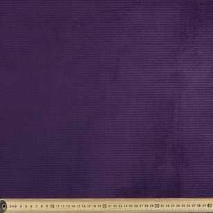 Plain 112 cm Arctic Wide Wale Corduroy Fabric Plum 112 cm