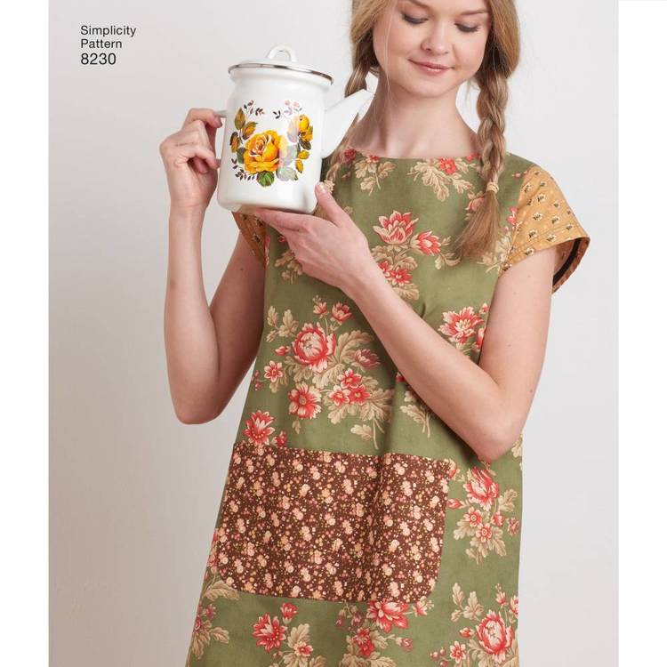 Simplicity Pattern 8230 Misses' Dottie Angel Reversible Apron Dress and