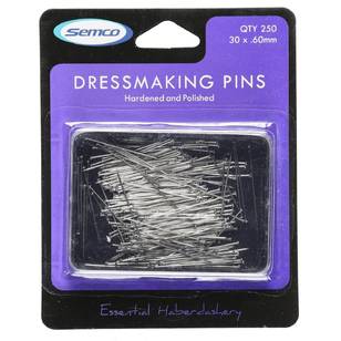 Semco Dressmaking Pins Silver
