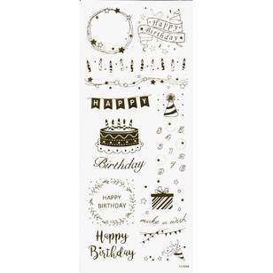 Arbee Birthday Celebrations Sticker Gold