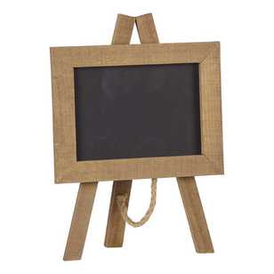 Francheville Chalkboard with Easel Brown & Black 19 x 30 x 2 cm