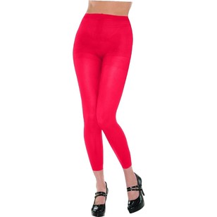 Amscan Mix N Match Footless Tights Red One Size Fits Most