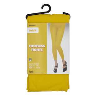 Amscan Mix N Match Footless Tights Yellow One Size Fits Most