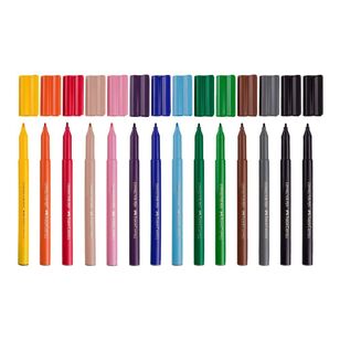 Faber-Castell Vibrant Connector Pen Colour Markers, Assorted – Pack of 14,  (11-140-ART)