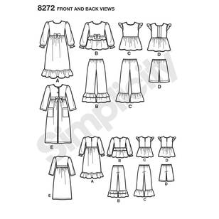 Simplicity Pattern 8272 Sleepwear & Robe