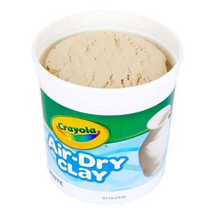 Crayola Air Dry Clay 5 Tub White 2.25 kg
