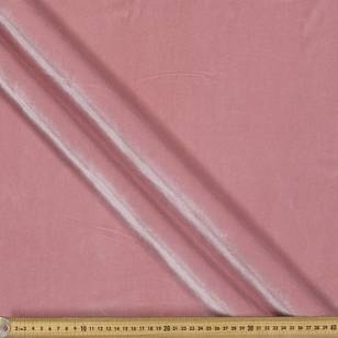 Plain Stretch Velvet Dusty Pink 150 cm