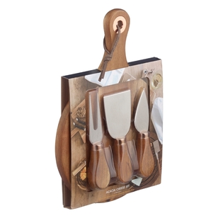 Southwest Cheese Board & Knife Set Natural