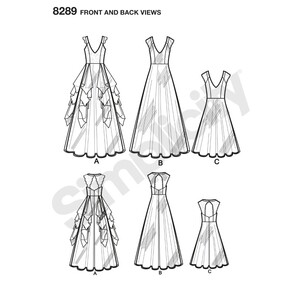 Simplicity Pattern 8289 Dresses 4 - 12