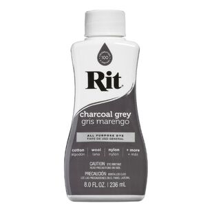 Rit All Purpose Liquid Dye Charcoal Grey 235 mL