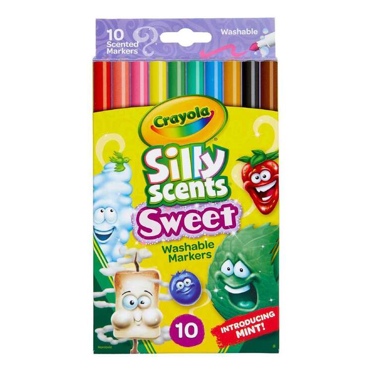 Crayola Silly Scents Slim Markers Multicoloured | Spotlight Australia