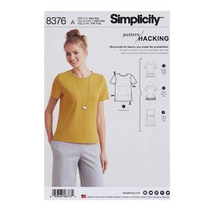 Simplicity Pattern 8376 Knit Top XX Small - XX Large