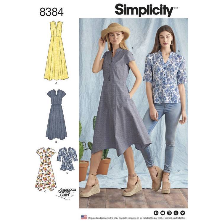 Simplicity Pattern 8384 Dress 6 - 14