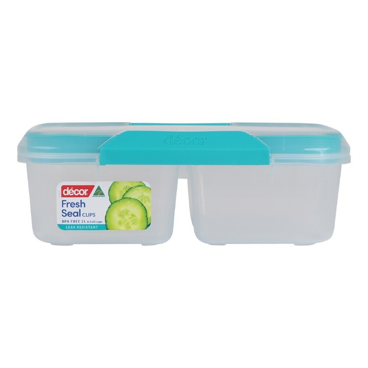 Pyrex 2.1-Cup Meal Box Glass Divided Storage Container Duo